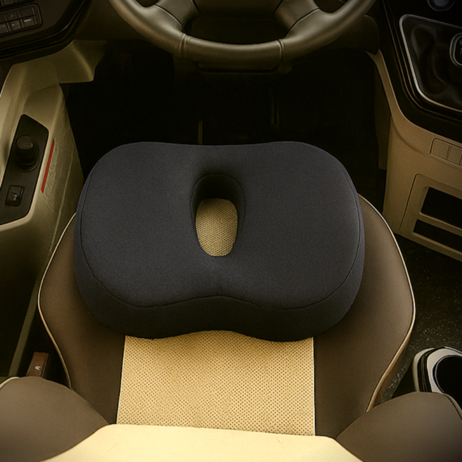 모노그로우 장시간 착석용 치질 방석, 1개, 블랙