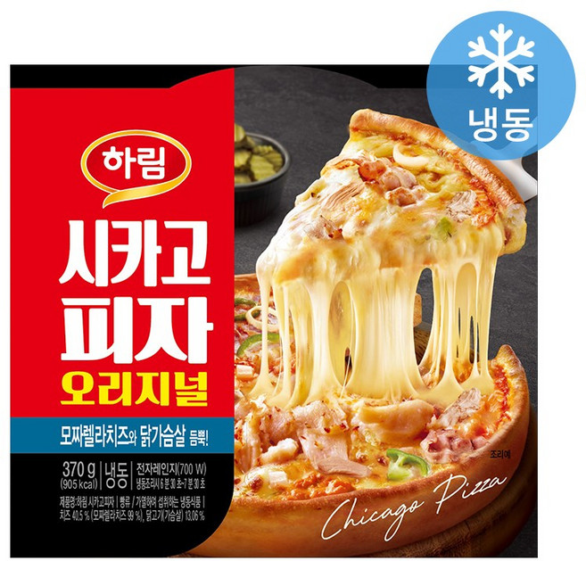하림 시카고 피자 370g, 1개
