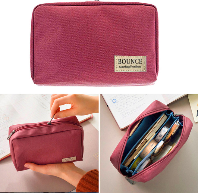 아디프로 멀티수납 여권 파우치 뱅크북 통장 가방 아코디언 분리수납 다용도 지갑