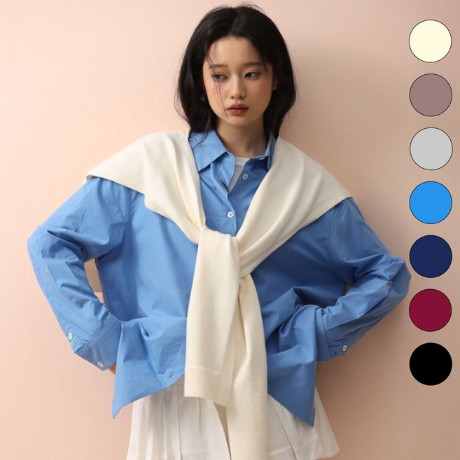 니트 어깨 숄 페이크 가디건 레이어드 케이프 랩 여성 어부바 숄 데일리 가을 겨울 포인트