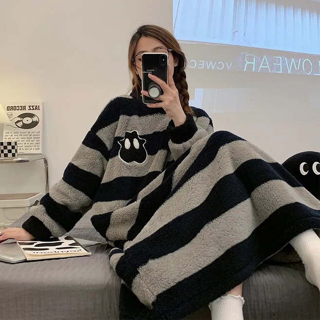 하른 오버픽 귀여운 빅사이즈 수면 잠옷