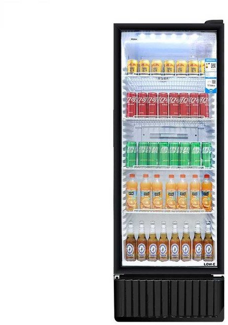 업소용 쇼케이스 냉장고 대형 음료수 하이얼 대용량, 339리터 싱글도어 - 공랭식