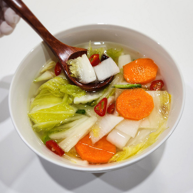 맛있는 물김치 나박김치 국내산 백나박김치 3kg, 1개