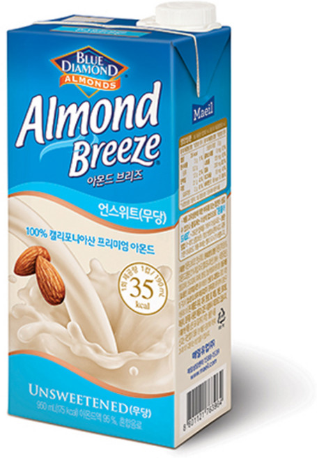 아몬드브리즈 언스위트, 950ml, 2개