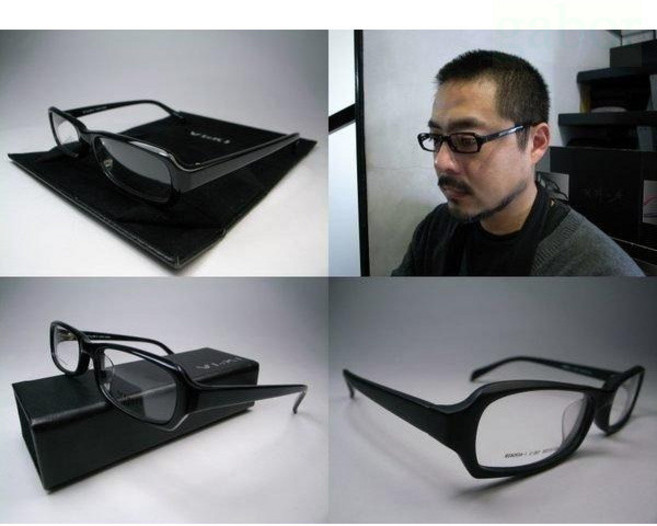 信義計劃 眼鏡 VIOKI 9093 日本手工眼鏡 黑色膠框 小框 抗藍光多焦點 eyeglasses