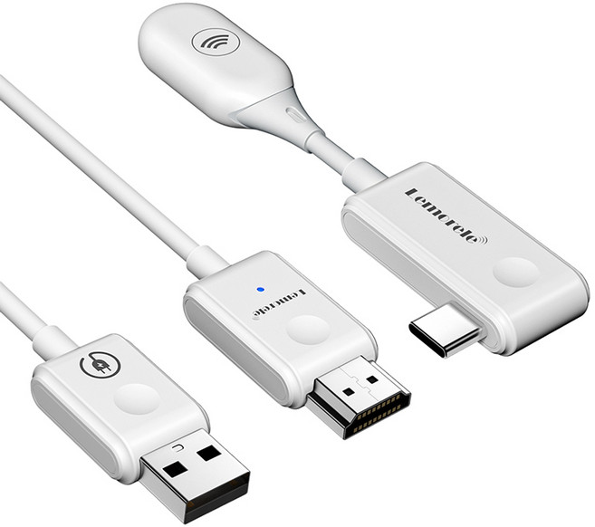 Lemorele 50M 무선 HDMI 송신기 및 수신기 키트, TX and RX, 1개