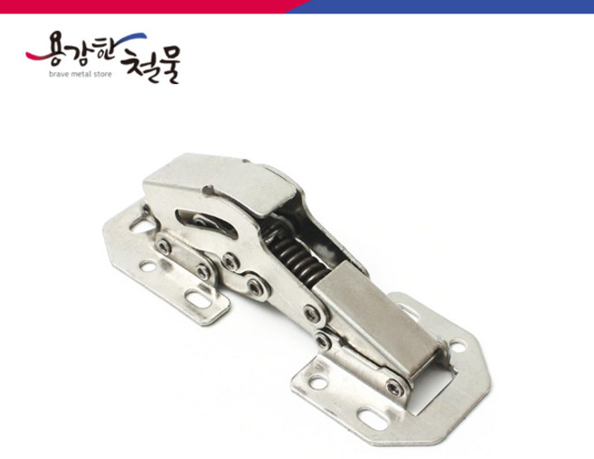 90도 무보링 무타공 댐핑경첩, 1개