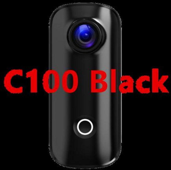 SJCAM C100 플러스 액션 4K 30M 방수 2.4G 와이파이 스포츠 EIS 자전거 헬멧 오토바이, 2)C100 Black