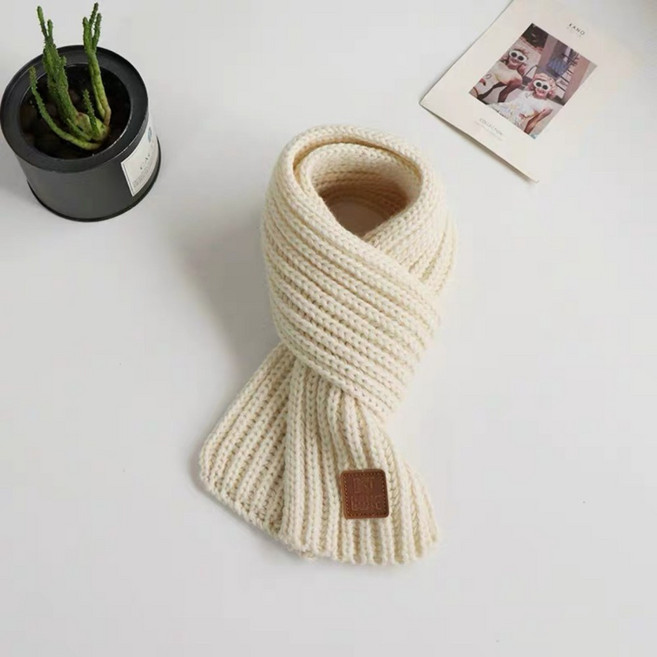 메이빈 유아 니트 머플러 쁘띠 디자인 보온 방한 아기 목도리 겨울용