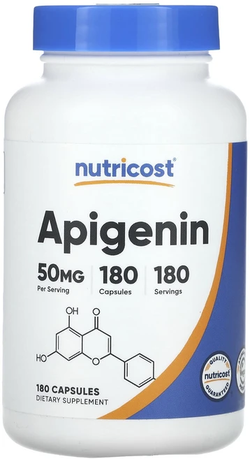 뉴트리코스트 아피제닌 50 mg 180 캡슐, 5개, 180정 - 쿠팡