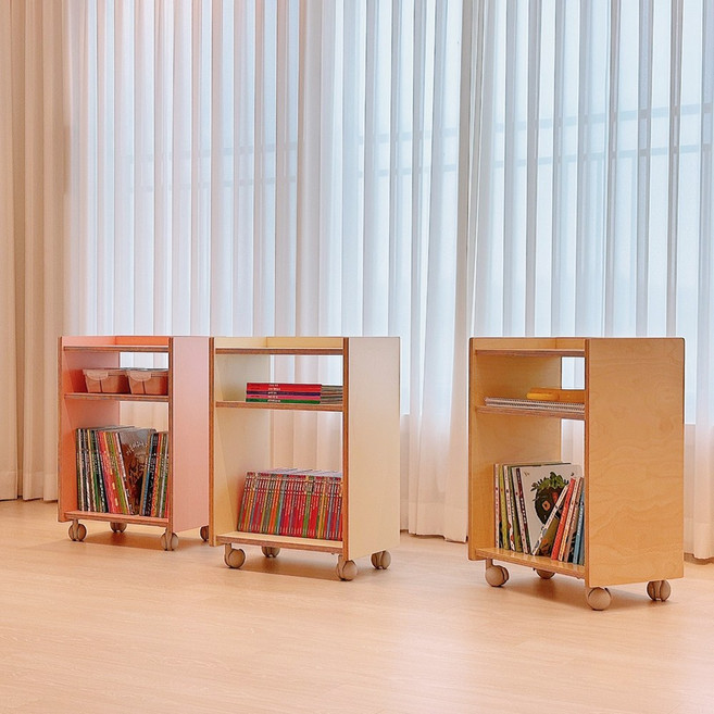 모디북카트 / 이동식 책장, 블라썸핑크, 모디 북카트 블라썸핑크