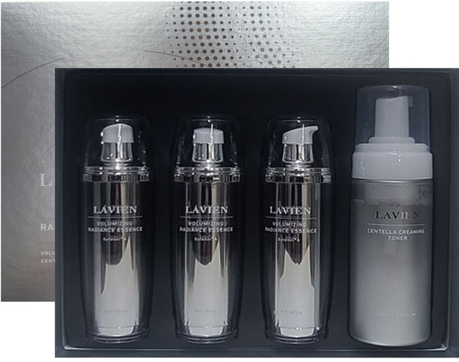 라비앙 볼류마이징 핑크에센스 크리미토너 기획 ['핑크에센스3+토너1], 1개, 300ml