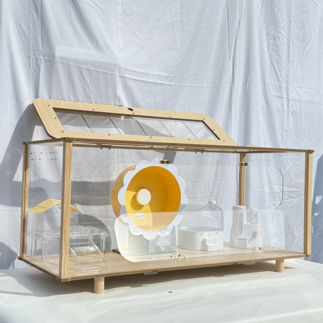 미니펫 3.0 햄스터케이지 대형 60cm L, 1개, 원목L케이지만