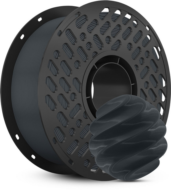 CaiLab 고강도 고탄성 PLA+ 3D 프린터 필라멘트 1.75mm 노즐 막힘 없는 선경 안정성 1kg | 뱀부랩 3D 프린터(P1S P2S A1 H2D등) 호환, 회색, (PLA)