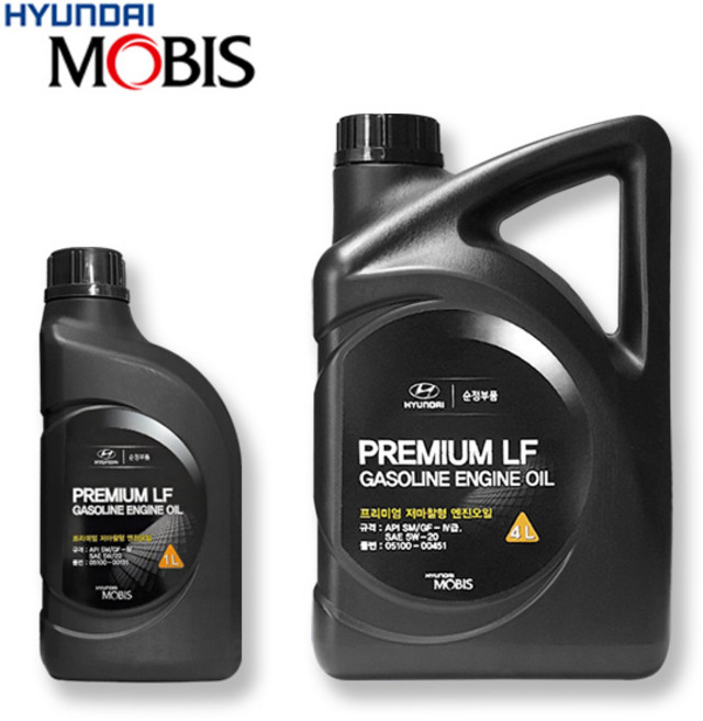 NF 쏘나타 04년형 2.0 LPG 순정 엔진오일 05100-00451 5L, 1개
