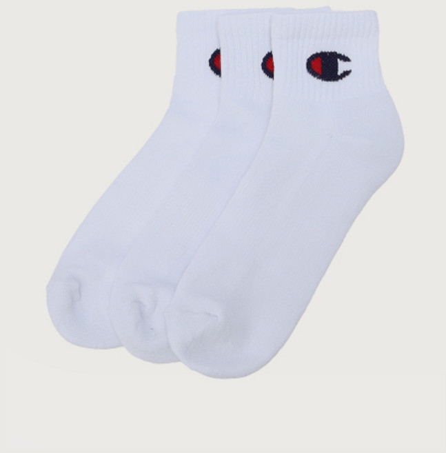 챔피온 CHAMPION C로고 쿼터랭스삭스 3켤레 세트 White CKSS4E463WT 289631