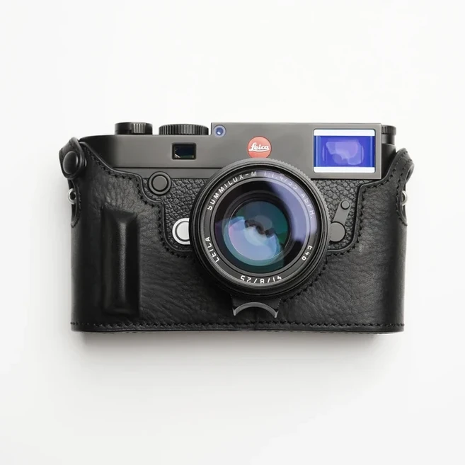 Mr.Stone 라이카 호환 M10 카메라 케이스 보호 슈트 수제 가죽, 01 Black