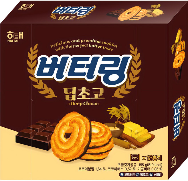 버터링 딥초코, 155g, 1개