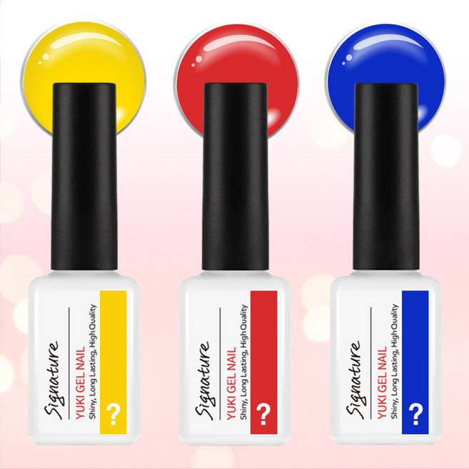 유키 시그니처 내맘대로 3종세트, 1세트, 유키 시그니처 컬러젤 3종