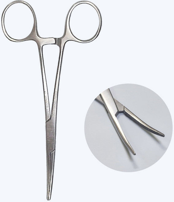 캘리 가위 14cm 곡선 켈리 포셉 의료 의료용 간호사 병원 실습용, 1개