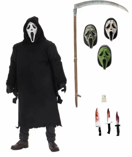 NECA 스크림 고스트페이스 디럭스 에디션 18cm 네카 피규어, 1개 - 쿠팡