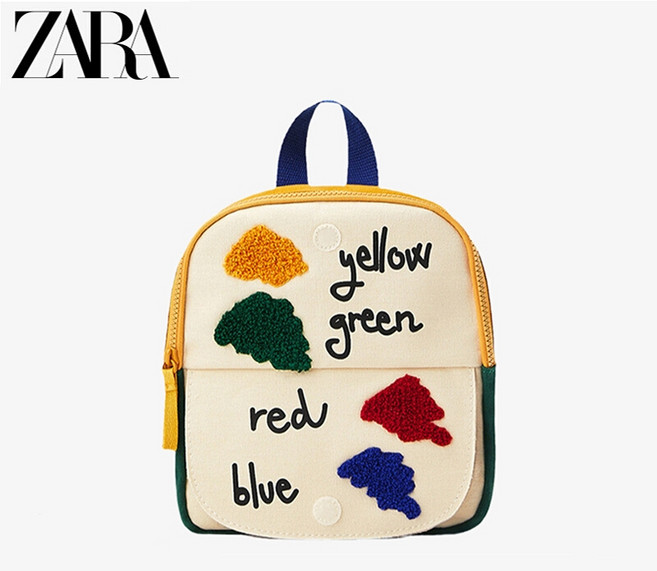 ZARA자라 어린이 백팩 클라우드 캔버스 가방 유치원 키즈 소형 책가방 캐주얼 선물 귀여운