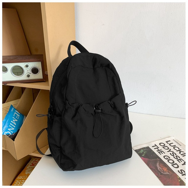 슈리뜨 여성 경량 캐쥬얼 데일리 나일론 스트링 백팩 기저귀 가방