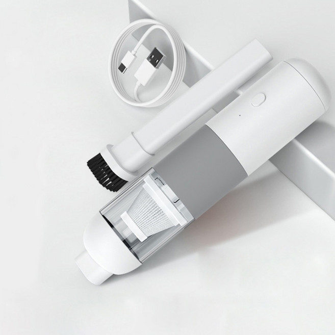 Dailyhome 차량용 무선 핸디 미니 청소기, 블랙