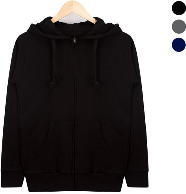 슬림핏 블랙 아노락 집업 트레이닝복_SJ008_Black