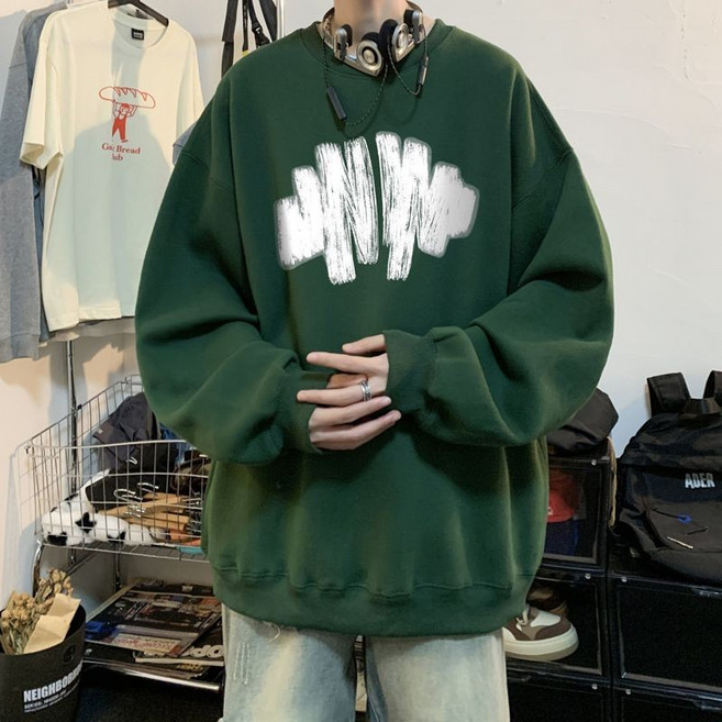 秋季美式高街衛衣男款長袖外套T恤男裝上衣青少年帥氣秋裝cityboy