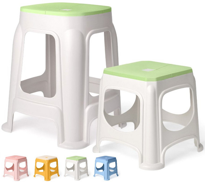 [이너프812] 욕실의자 높은 목욕탕 의자 화장실 샤워 스툴 미끄럼방지, 그린