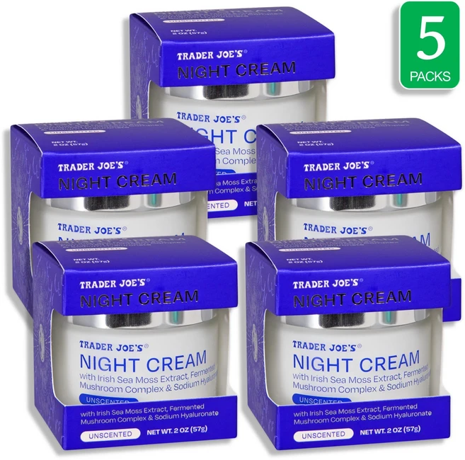 Trader Joe's 트레이더조 나이트 크림 무향 57g, 5개 - 쿠팡
