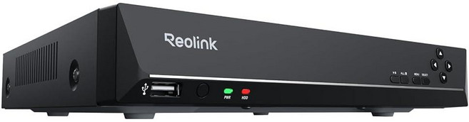 REOLINK 홈 보안 카메라 시스템용 8CH 네트워크 비디오 레코더 연중무휴 녹화(HDD 미포함) 16MP/12MP/4K/8MP/5MP/4MP PoE IP 카메라에서만 작, Black-No HDD
