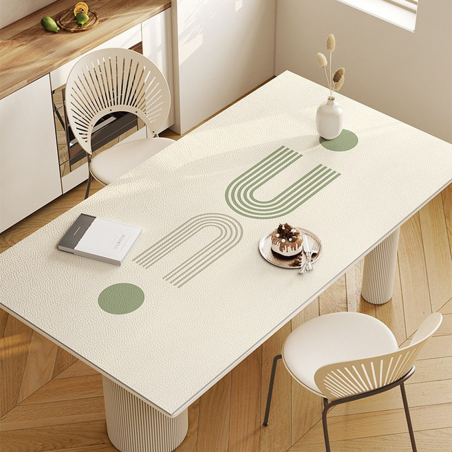 모란디 테이블매트 방수 식탁보 오일방지 PVC 티 테이블매트 단열방열 가정용 식탁매트, 색깔5, 하나, 1개
