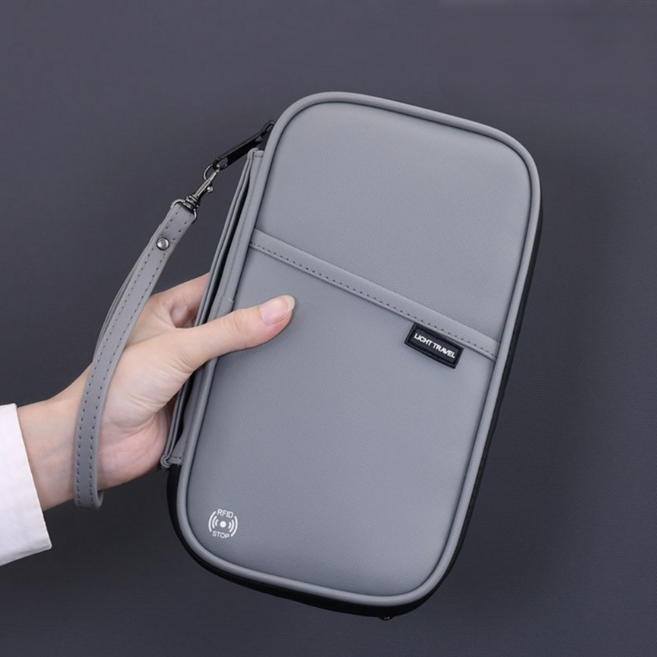 RFID 복제 해킹 방지 가족 여권 파우치 지갑