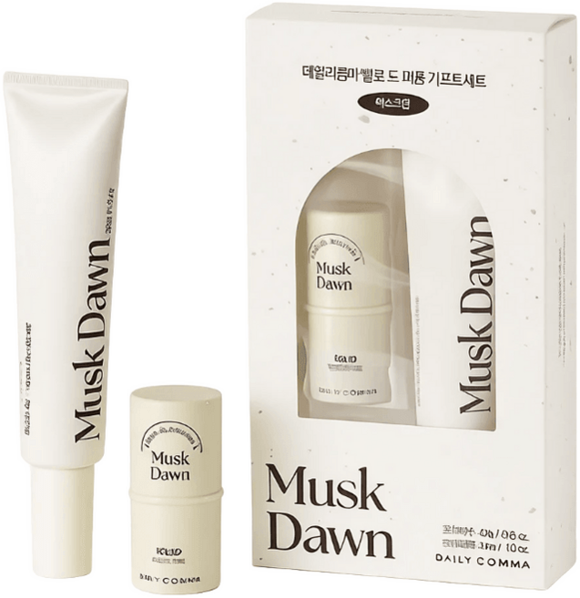 데일리콤마 벨로 드 퍼퓸 기프트세트 머스크던(고체향수+크림퍼퓸), 1개