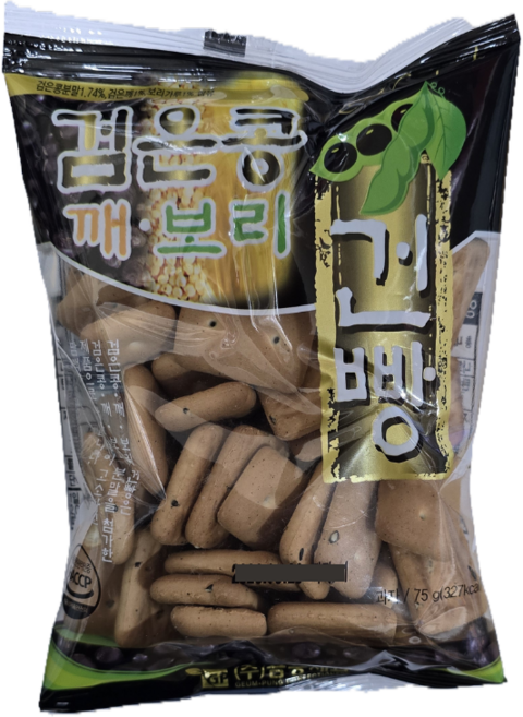 금풍제과 검은콩 깨 보리 건빵, 75g, 15개