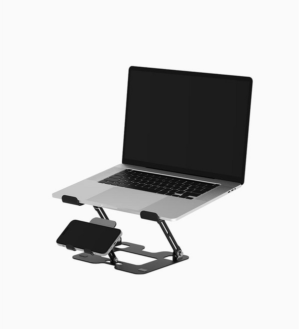 모바일 노트북 동시 거치가능한 2in1 멀티 스탠드, 1개