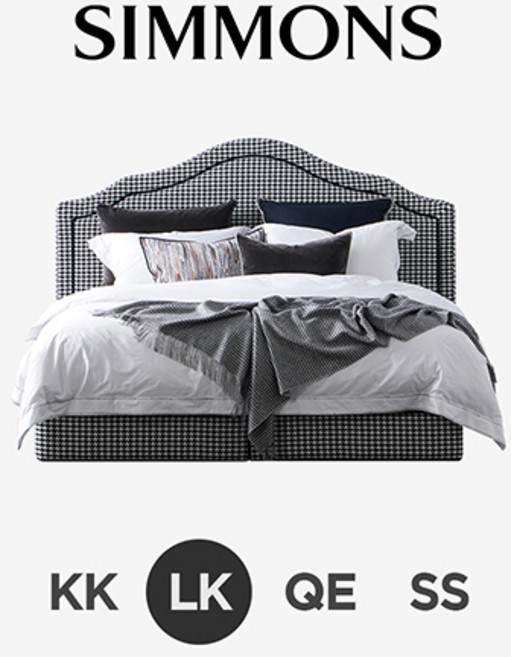 [시몬스] 아를라. 뷰티레스트 레이븐. 라지킹 침대, 블랙