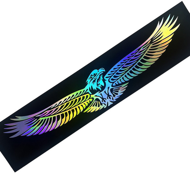 차량용 독수리 홀로그램 데칼 스티커 대형 (98x17)cm), 1개