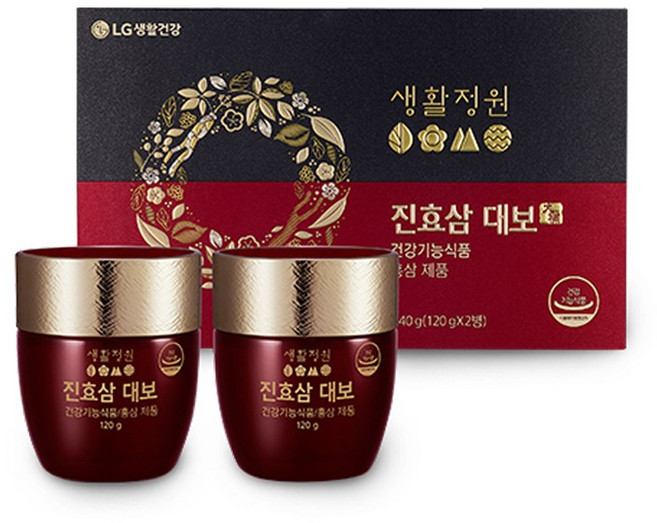 생활정원 진효삼 대보 240g (1 200ml x 2병) 1일2회 1스푼씩 120회분(60일분), 1개, 단품