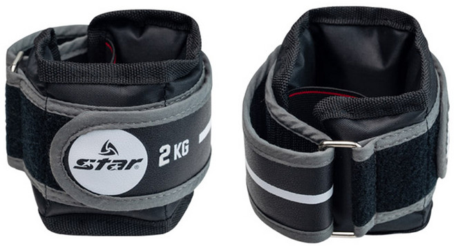스타 모래주머니 철주머니 1kg~5kg 손목 발목, 블랙2kg(1kgX2개)
