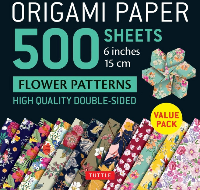 Origami Paper 500 Sheets Flower Patterns 6" (15 CM), Tuttle Publishing, Origami Paper 500 Sheets Flo.., Tuttle Publishing(저)