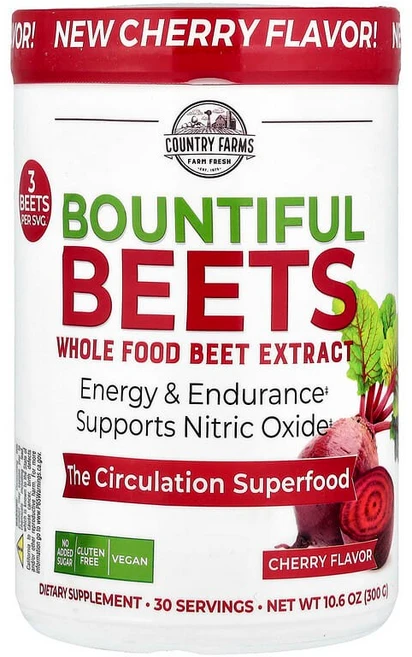 Country Farms Bountiful Beets 천연 사탕무 추출물 체리 맛 300g(10.6oz) Farms (컨트리 팜), Country Farms, Bountiful Beets, 1 - 쿠팡
