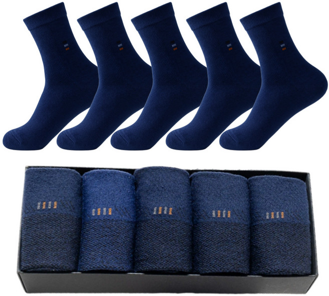 피크라운 남성발목양말 중목 신사 비즈니스 선물세트 5켤레