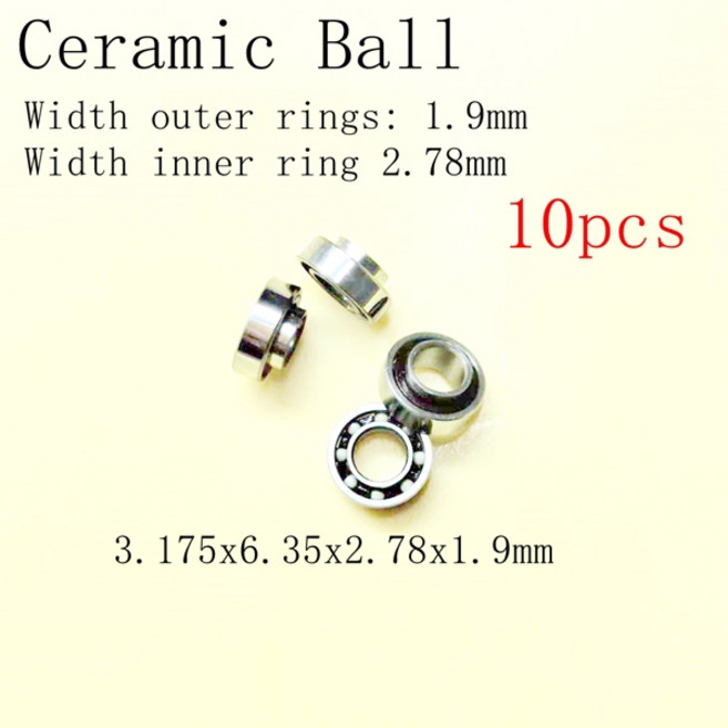 NSK Sirona W KovaDabi Bien Air용 10개 에어 터빈 고속 핸드피스 치과용 베어링, [03] SR144TLW1.9-W02N, [00] 6.35mm, [00] 3.175mm