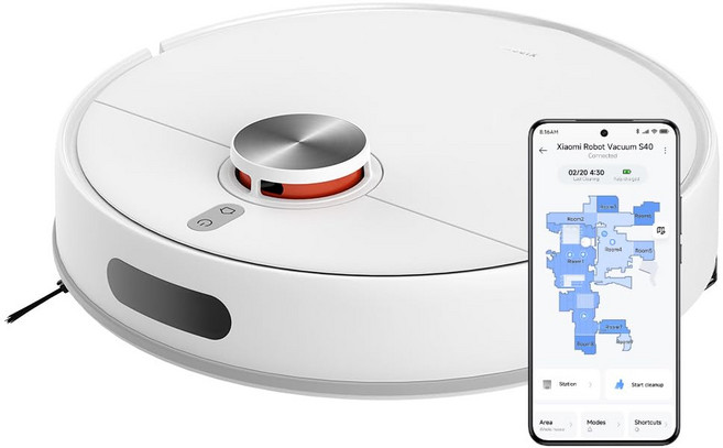 Xiaomi S40 10000Pa LDS Mi Home AlexaGoogle iPhone&Android 로봇 청소기 강력 흡인 얽힘