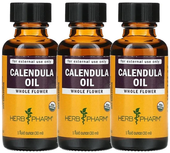 Herb Pharm 카렌듈라 오일 마리골드 금잔화 30ml x3병 - 쿠팡