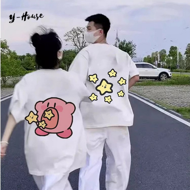 YHouse 情侶裝 短袖上衣, 男款連帽加絨款-白色,M【45-55KG】, 白色