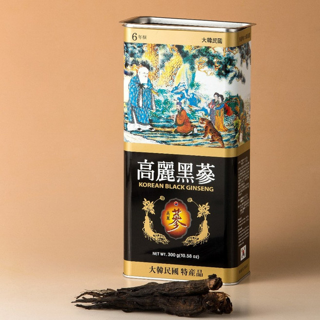 진웰빙 고려흑삼 6년근 흑삼 대편 (13-15뿌리) 300g 검사품, 1개
